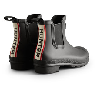 HUNTER BOOTS - Stivali Chelsea con cinturino posteriore con logo tricolore