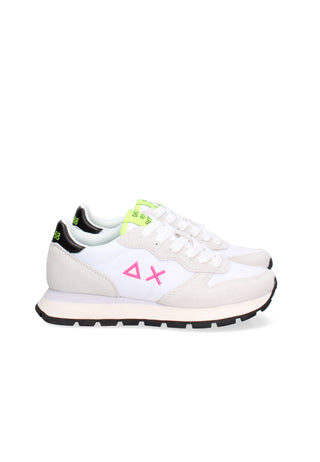 SUN68 ALLY SOLID NYLON WHITE/FUCHSIA FLUO